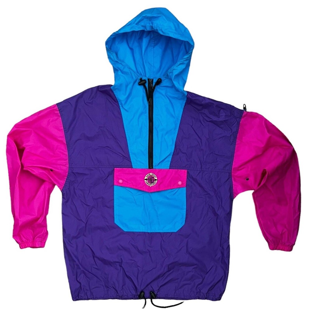Vintage 90s Skyr‎ Sport Convertibles Colorblock Anorak Windbreaker Jacket Women